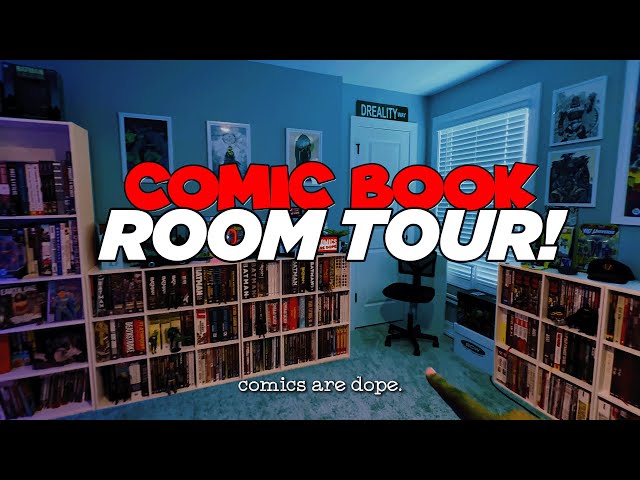 2025 Comic Book Room Tour! | Action Figures & Art Prints | Marvel | DC | Black Superheroes
