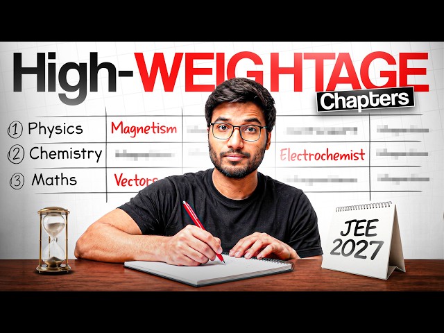 Don’t SKIP These 30 CHAPTERS to get 99%ile - JEE Main 2027