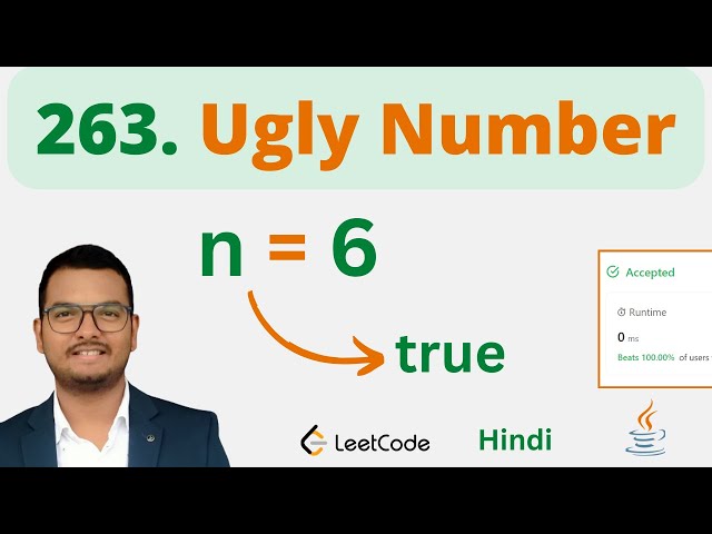 263. Ugly Number || Java || Leetcode || Hindi