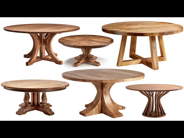 100 Wooden Round Dining Table Ideas | Modern, Rustic & Farmhouse Dining Table Designs 2026