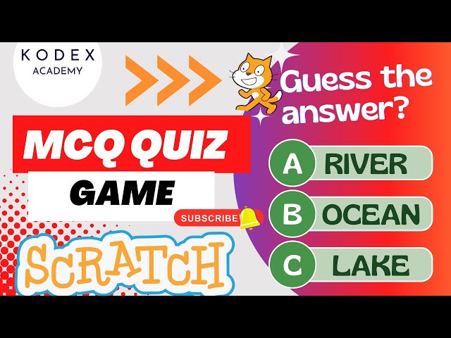 👉 How to Make a Quiz Game in Scratch | Build a Multiple Choice Quiz Game | MCQ Quiz in Scratch