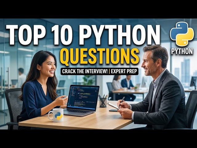 Top 10 Python Interview Questions and Answers | Python Interview Preparation for Beginners