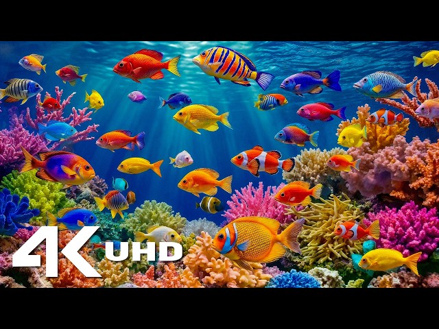The Ultimate Tropical Fish Aquarium 🐟 Stunning Coral Reefs & Relaxing Music in 4K Ultra HD