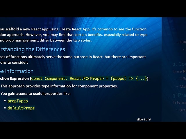 Choosing Between Function and Arrow Function in React Components with TypeScript