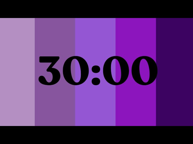 30 Minute Aesthetic Shades Of Purple Timer | Calming Music | Deep Focus