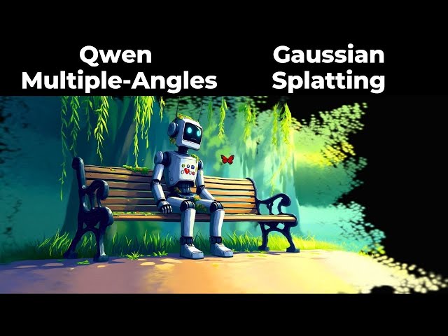 Qwen Multiple Angles & 3D Gaussian Splatting | Generate Multiple Angles from ONE Image.