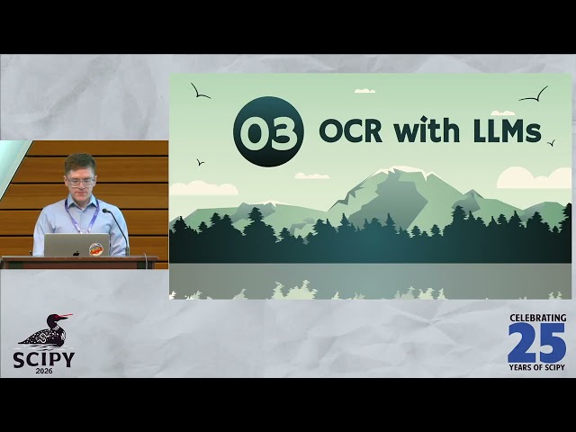 The future of OCR? Structured text extraction with LLMs - Patrick Deziel | SciPy 2026