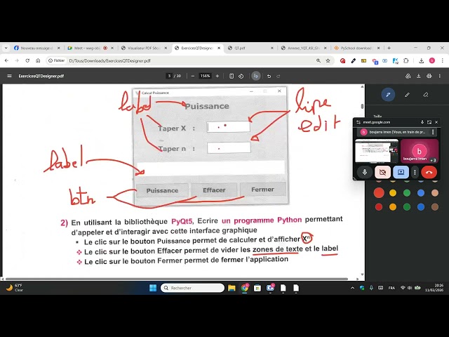 Exercice QT designer