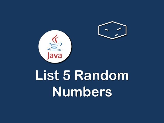list 5 random numbers in java