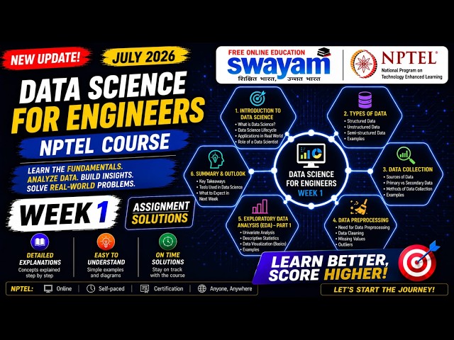 Data Science for Engineers Week 1 Assignment Answers 2026 | NPTEL July 2026 | 100% Correct Solutions