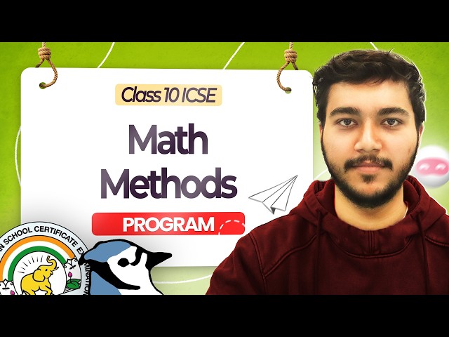 Implementing 8 Methods of Math Class | ICSE Class 10