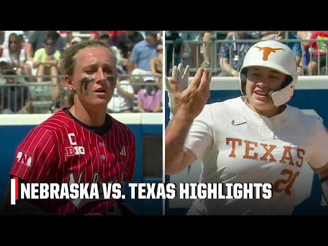 ELIMINATION GAME 🥎 Nebraska vs. Texas | Full Game Highlights | Women’s College World Series