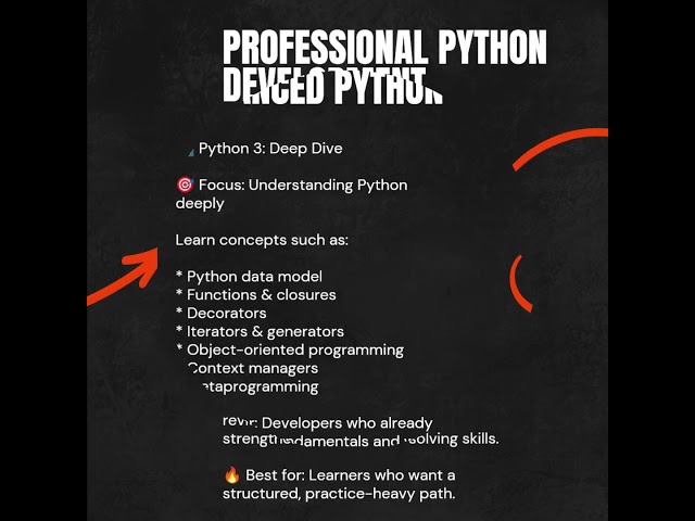 4 ADVANCED PYTHON COURSES