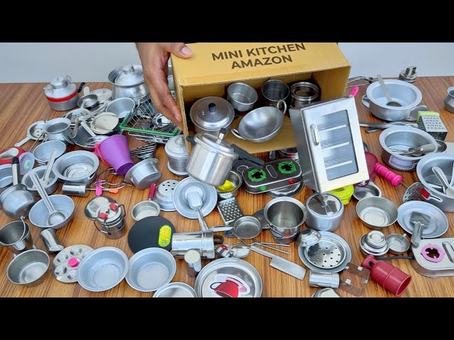 Miniature Steel Kitchen Set | My FULL Collection 📦 Reveal & Review