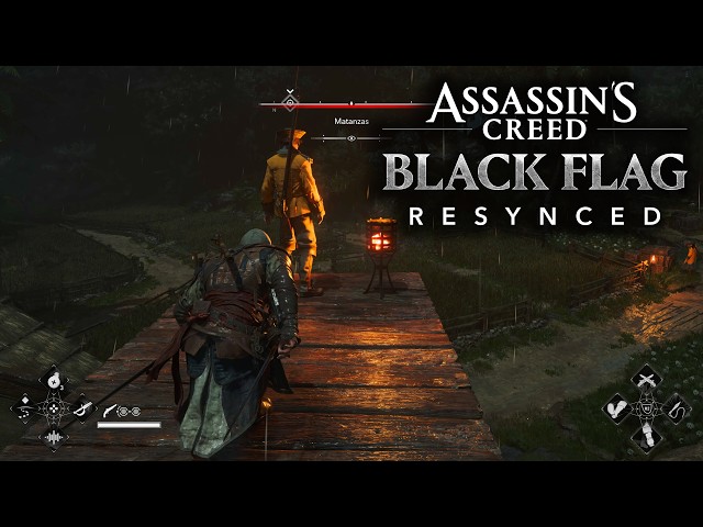 NEW Black Flag Resynced STEALTH Gameplay! Assassinations & Rope Dart! (AC Black Flag Resynced)