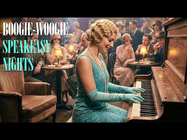 Boogie-Woogie Speakeasy Nights | Roaring 20s Piano Music with Flapper & Charleston Karaoke