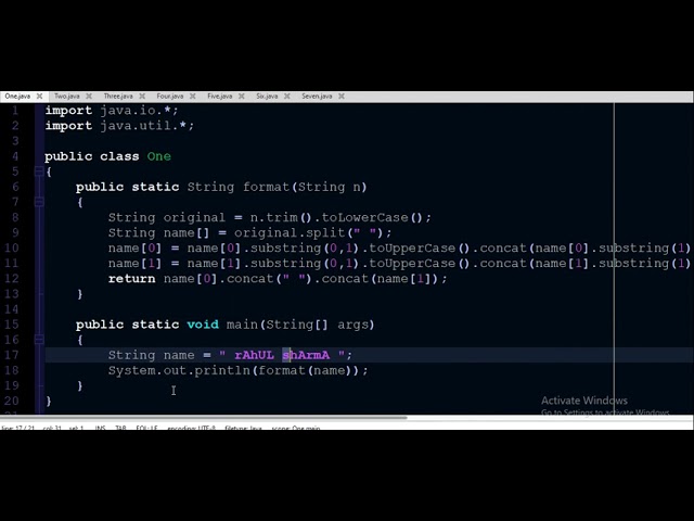 JAVA Final Preparation