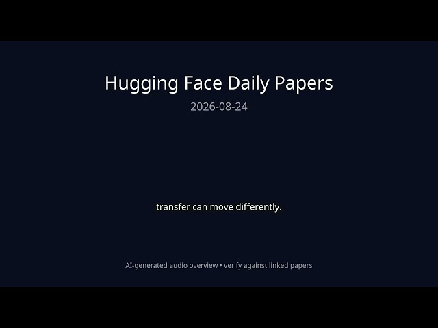 Hugging Face Daily Papers — 2026-08-24