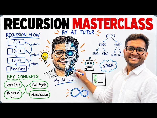 Recursion Masterclass by my AI Tutor | Build your own AI Tutor ft Synthesia