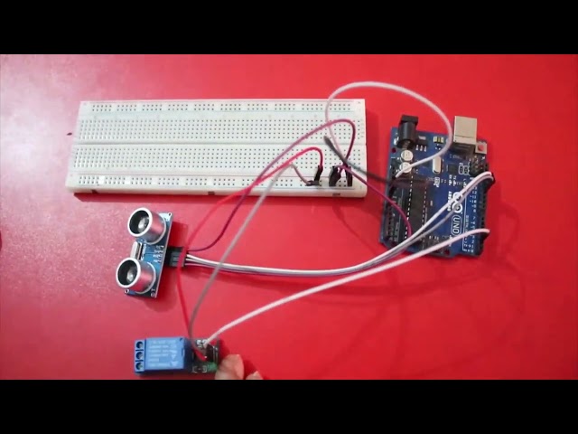 Light control using Ultrasonic sonar sensor and Arduino