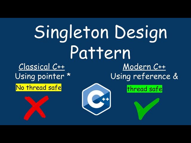 Singleton Design Pattern with thread safety in C++