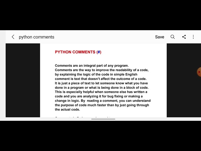 bca 3rd semester calicut university  python comments