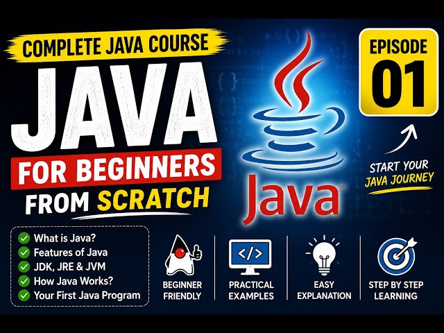 Java Tutorial for Beginners 2026 | Complete Java Course Episode 1