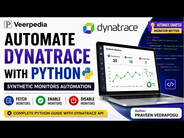 Dynatrace Automation with Python: Fetch, Enable, and Disable Synthetic Monitors | Dynatrace | Colab