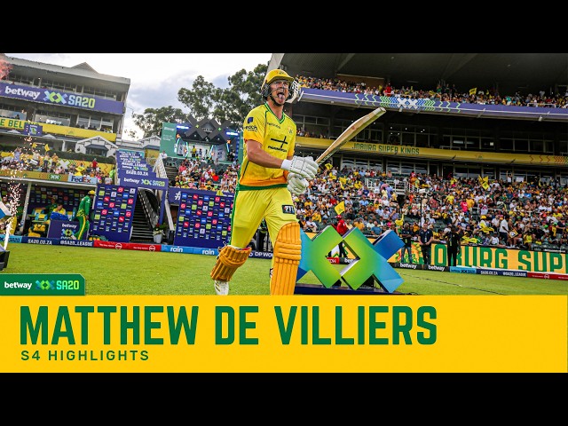 Matthew de Villiers | S4 | Batting highlights | Betway SA20