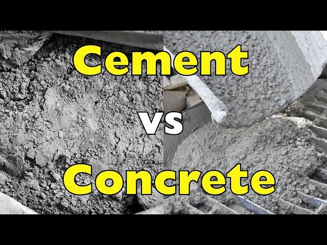 What’s the Difference Between Cement and Concrete? (Most People Get It Wrong!