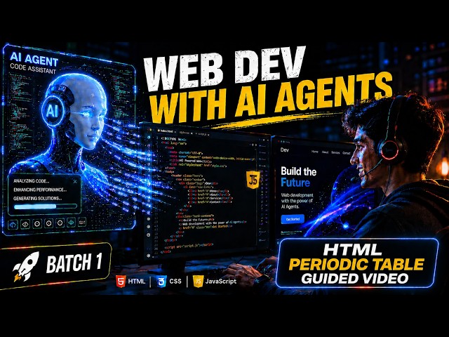How to Create a Periodic Table in HTML & CSS | Step-by-Step HTML Table Tutorial (Urdu/Hindi)