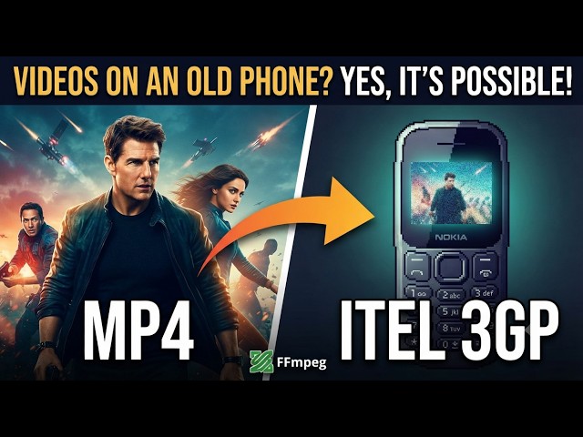 Can You Play Movies on an Old Keypad Phone? (Python + FFmpeg Converter)