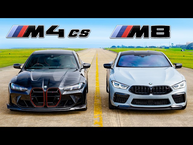 Competición BMW M4 CS vs M8: CARRERA DE ARRASTRE