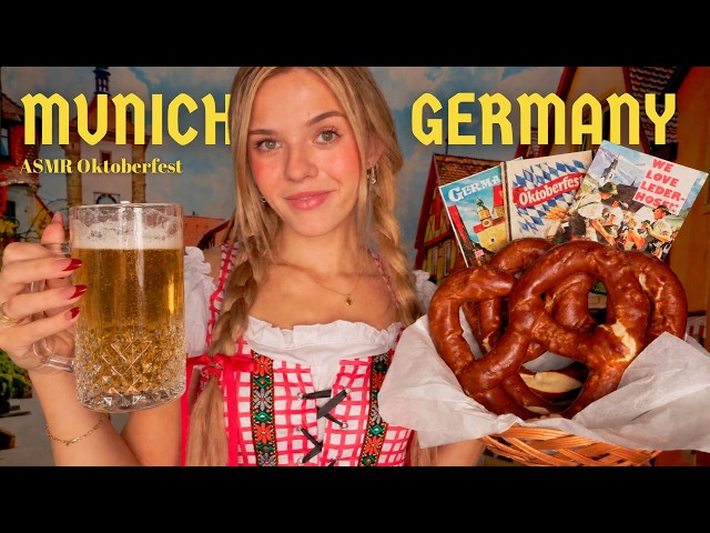 ASMR Welcome To Oktoberfest 🥨🍺 German Waitress Roleplay 🇩🇪 (food, drinks, souvenirs)