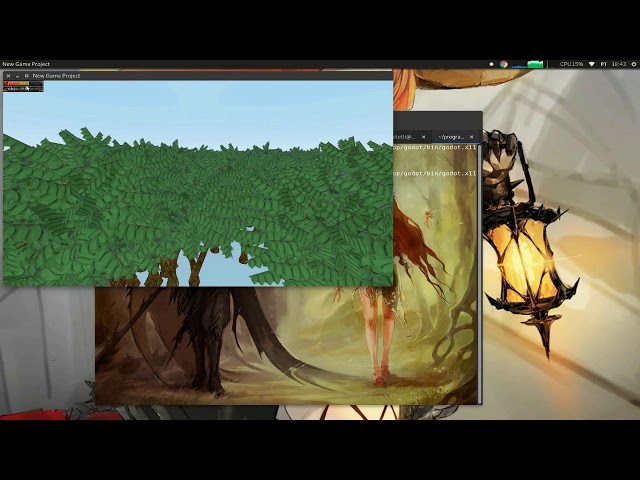 devlog grass - test particles x multimesh