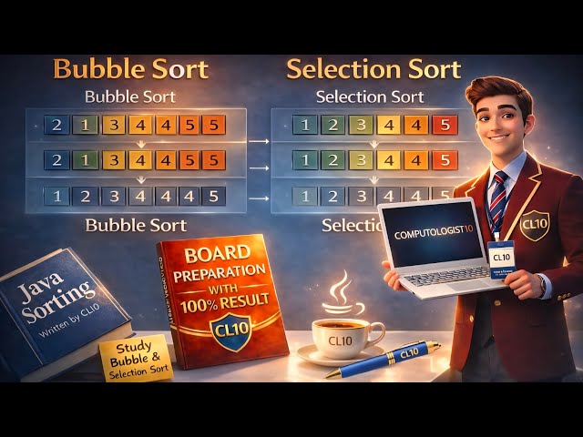 Bubble Sort | Selection Sort | Board Series :2 | Sorting in Java Array 