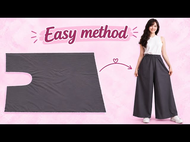 These Summer Pants Are SO Comfortable & Practical for any size ✨| sew without Pattern!