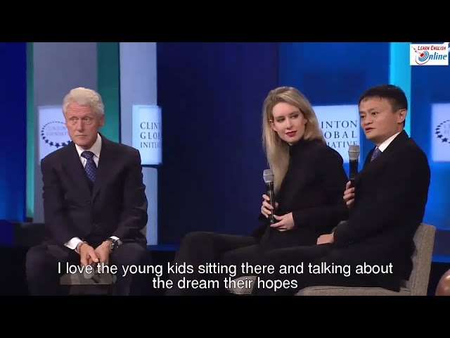 Learn English with President Clinton and Billionaire Jack Ma Talk Show - English Subtitles