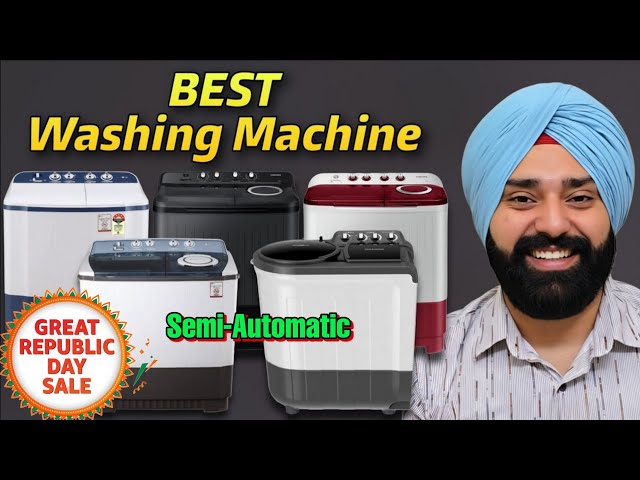 Best Semi-Automatic Washing Machine 2026 🔥 Top 5 Picks for Indian Homes