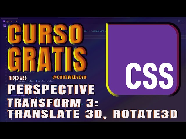 🌟CSS #58 PERSPECTIVE Y TRANSFORM   ¡APRENDE CSS PERSPECTIVE PASO A PASO! 🌐📢🚀😎  #CSSperspective, #CSS