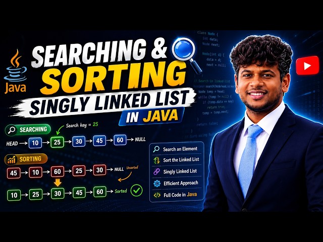 linked list 4  searching and sorting