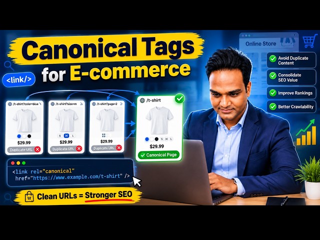 Canonical Tags for Ecommerce SEO 2026 | Canonical Tags for Category Pages & Product Pages Tutorial