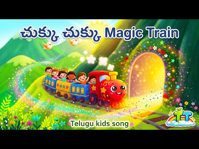 చుక్కు చుక్కు Magic Train! 🚂✨ | మాయా రైలు | Telugu Kids Song | Fun adventure magic train |