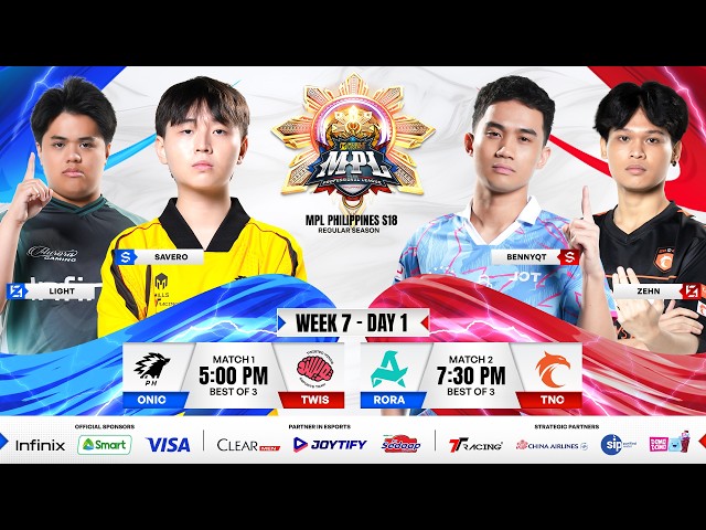 🔴 LIVE | MPL PH S18 | FILIPINO - Week 7 Day 1