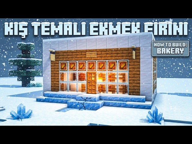 Minecraft KIŞ TEMALI Ekmek Fırını Yapımı! 🥖⛄