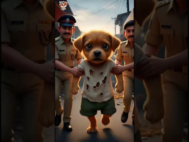 poor puppy stall was taken away.PART 1💔😭 #animahal #cute #toon