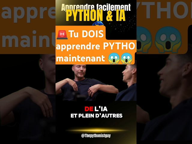 🚨Tu DOIS absolument APPRENDRE PYTHON maintenant 😱| Apprendre Python #python #pythonprogramming