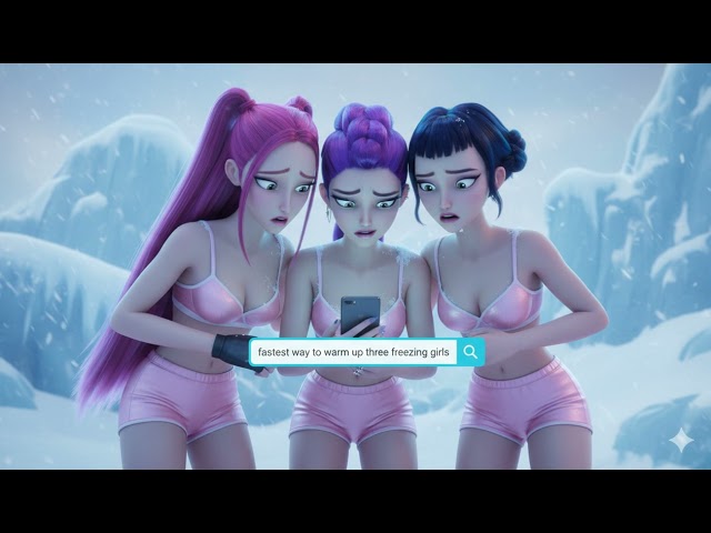 KPop Demon Hunters 2 Huntrix crowd around one phone, frantically Googling “fastest way to warm up th