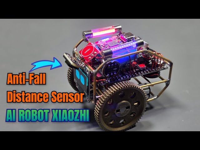 DIY AI Xiaozhi Wire Robot - Part 2 | Adding TOF050C VL6180 Anti-Fall Distance Sensor
