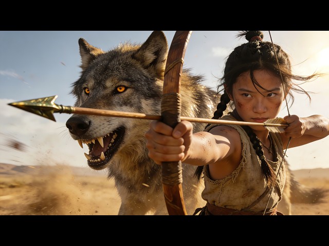 Part 1: To defend her family, the girl drives a pack of wolves away with just a slingshot!